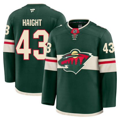 Hunter Haight Minnesota Wild Fanatics Premium Home Jersey