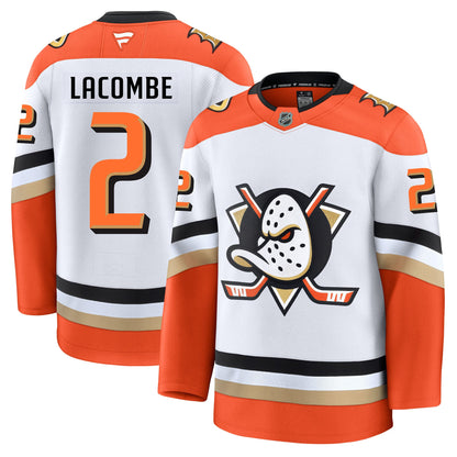Jackson LaCombe Anaheim Ducks Fanatics Premium Away Jersey