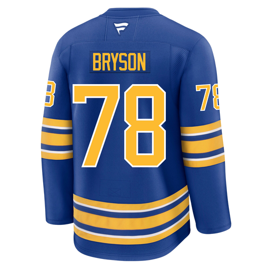 Jacob Bryson Buffalo Sabres Fanatics Premium Home Jersey