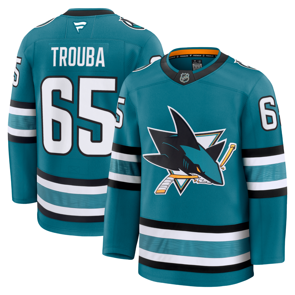 Jacob Trouba San Jose Sharks Fanatics Premium Home Jersey