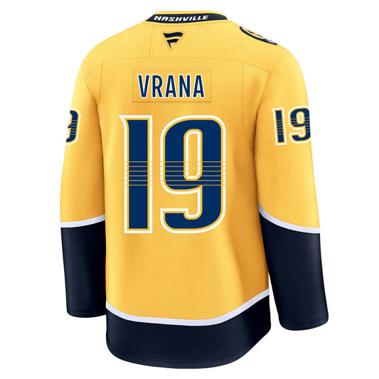 Jakub Vrana Nashville Predators Fanatics Premium Home Jersey