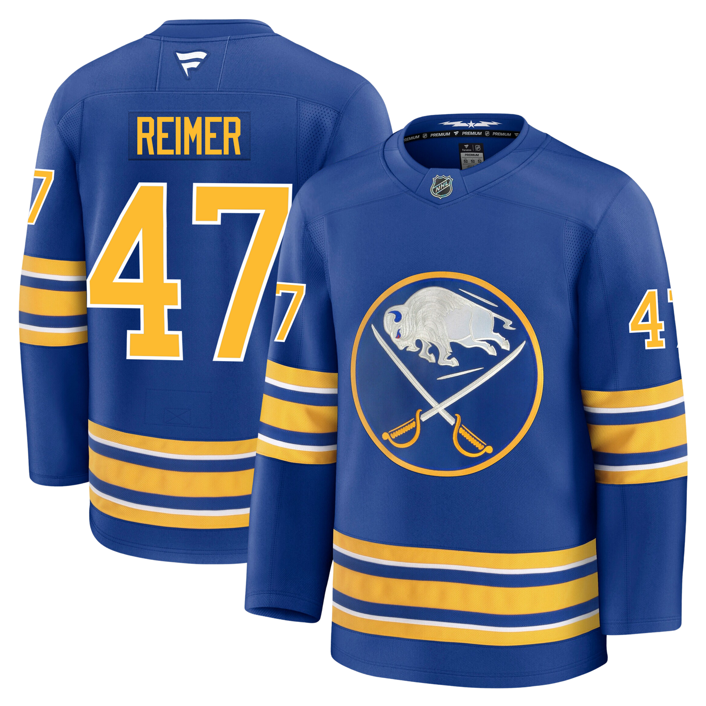 James Reimer Buffalo Sabres Fanatics Premium Home Jersey