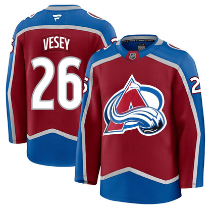 Jimmy Vesey Colorado Avalanche Fanatics Premium Home Jersey