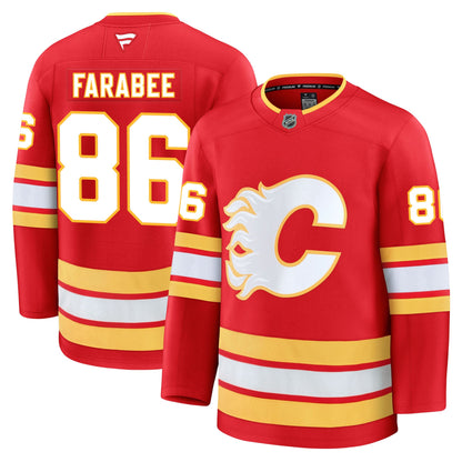 Joel Farabee Calgary Flames Fanatics Premium Home Jersey