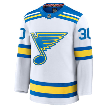 Joel Hofer St Louis Blues Fanatics Away Premium Jersey