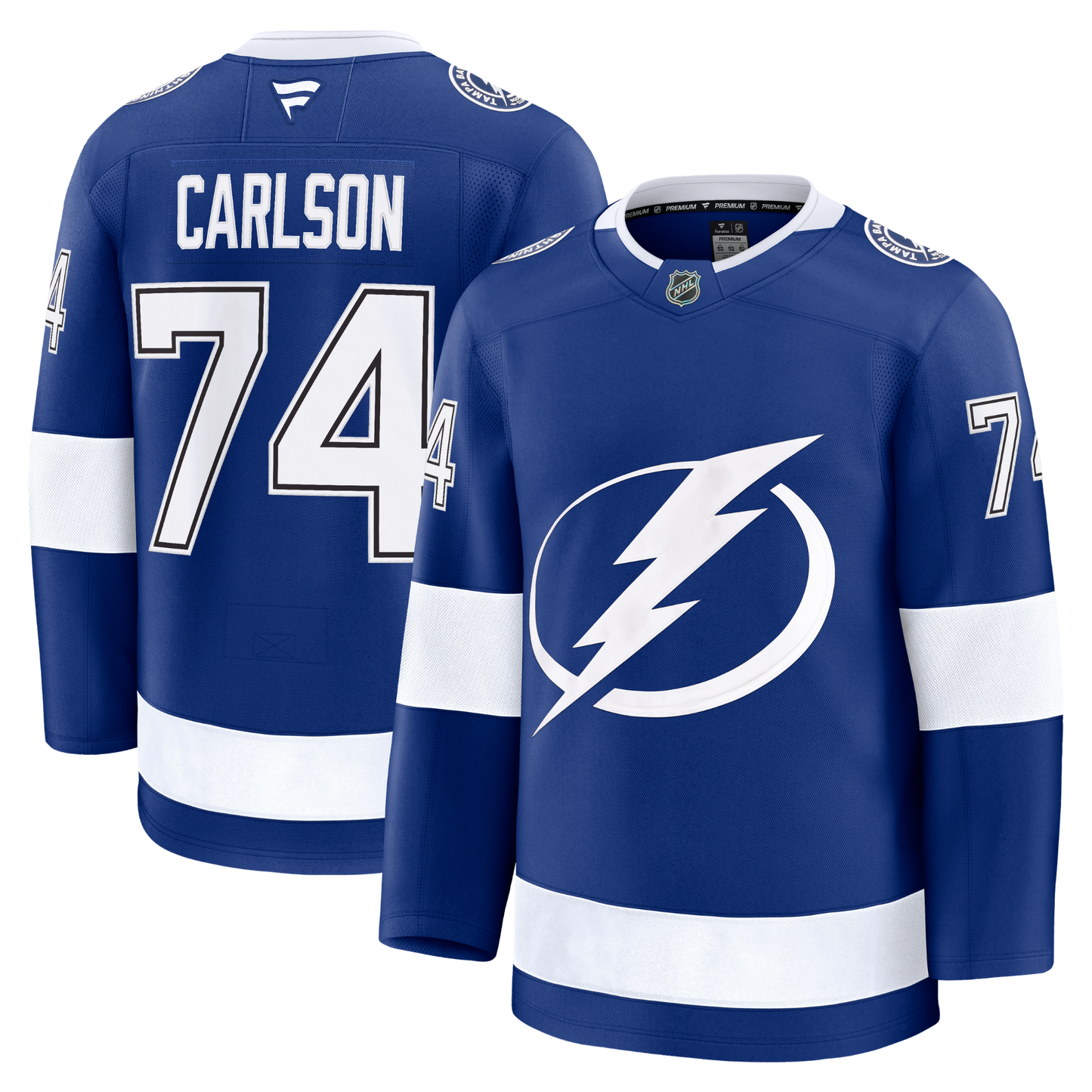 John Carlson Tampa Bay Lightning Fanatics Premium Home Jersey