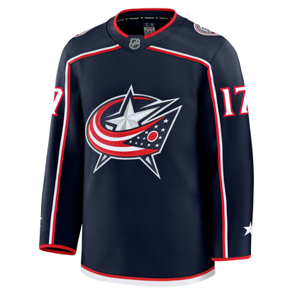 Justin Danforth Columbus Blue Jackets Fanatics Premium Home Jersey