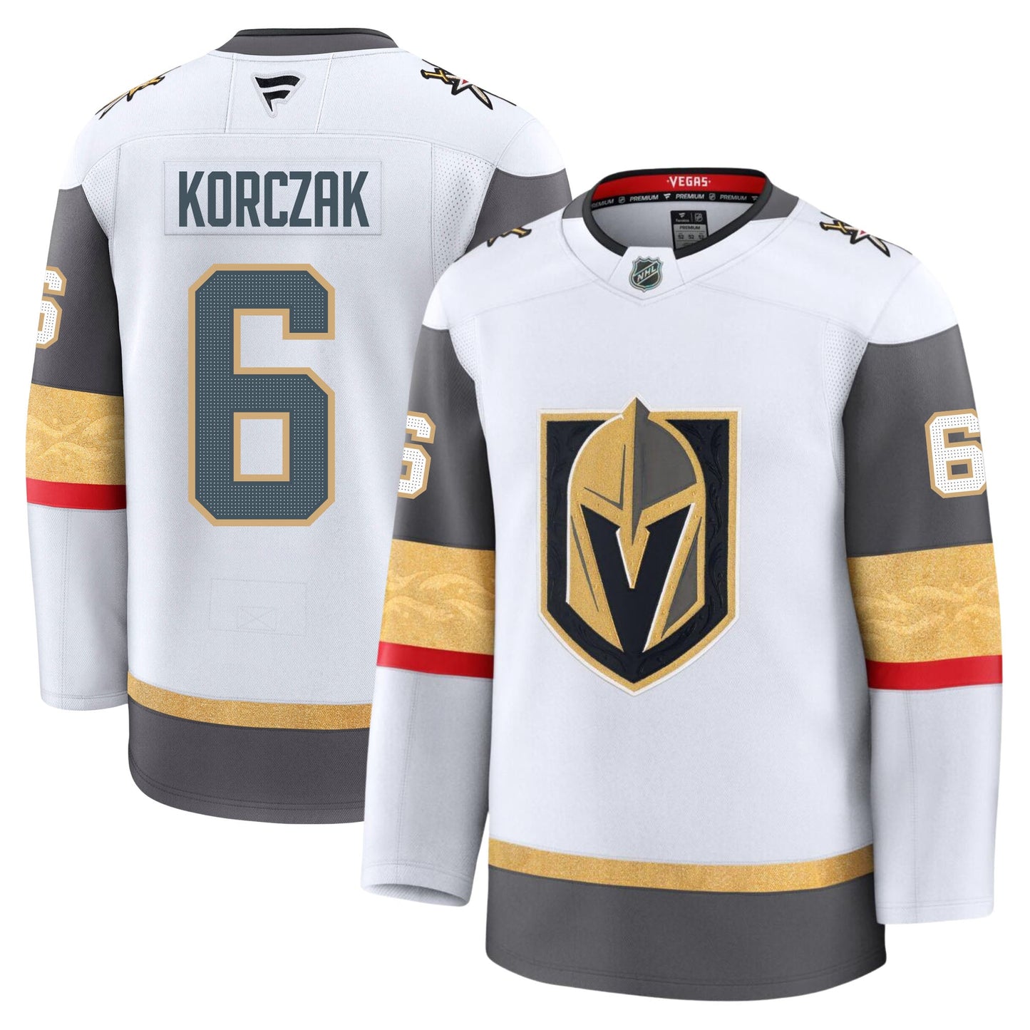 Kaedan Korczak Vegas Golden Knights Fanatics Premium Away Jersey