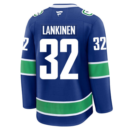 Kevin Lankinen Vancouver Canucks Fanatics Premium Home Jersey
