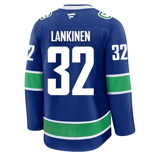 Kevin Lankinen Vancouver Canucks Fanatics Premium Home Jersey