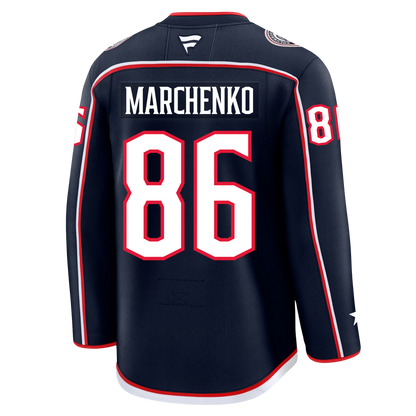Kirill Marchenko Columbus Blue Jackets Fanatics Premium Home Jersey