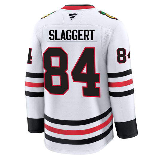Landon Slaggert Chicago Blackhawks Fanatics Premium Away Jersey