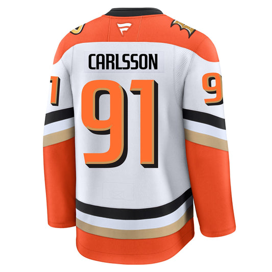 Leo Carlsson Anaheim Ducks Fanatics Premium Away Jersey