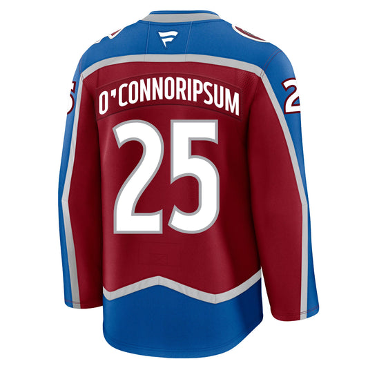 Logan O'Connor Colorado Avalanche Fanatics Premium Home Jersey