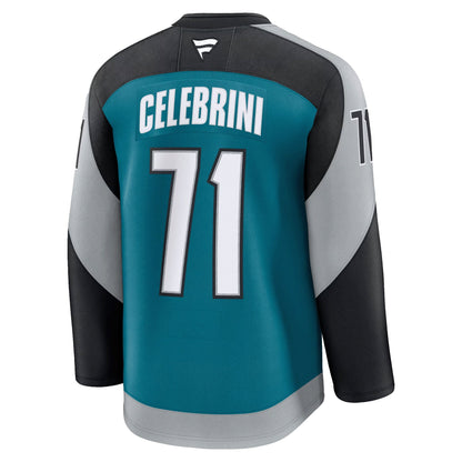 Macklin Celebrini San Jose Sharks Fanatics Alternate Premium Jersey