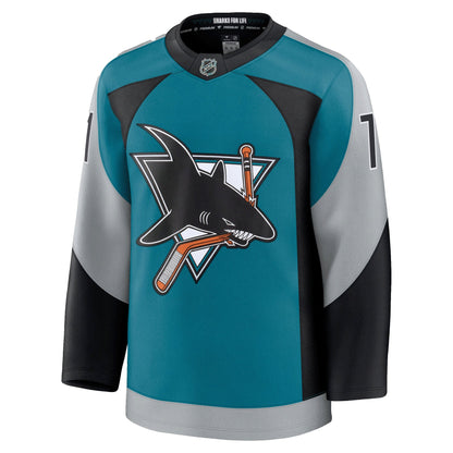 Macklin Celebrini San Jose Sharks Fanatics Alternate Premium Jersey