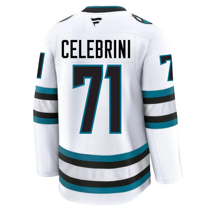 Macklin Celebrini San Jose Sharks Fanatics Premium Away Jersey
