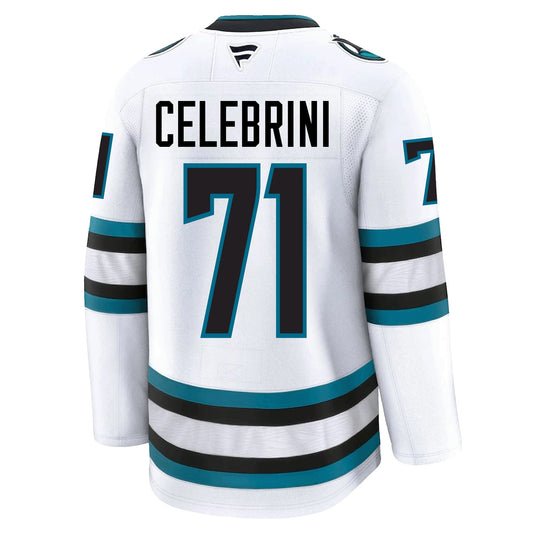 Macklin Celebrini San Jose Sharks Fanatics Premium Away Jersey