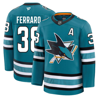 Mario Ferraro San Jose Sharks Fanatics Premium Home Jersey