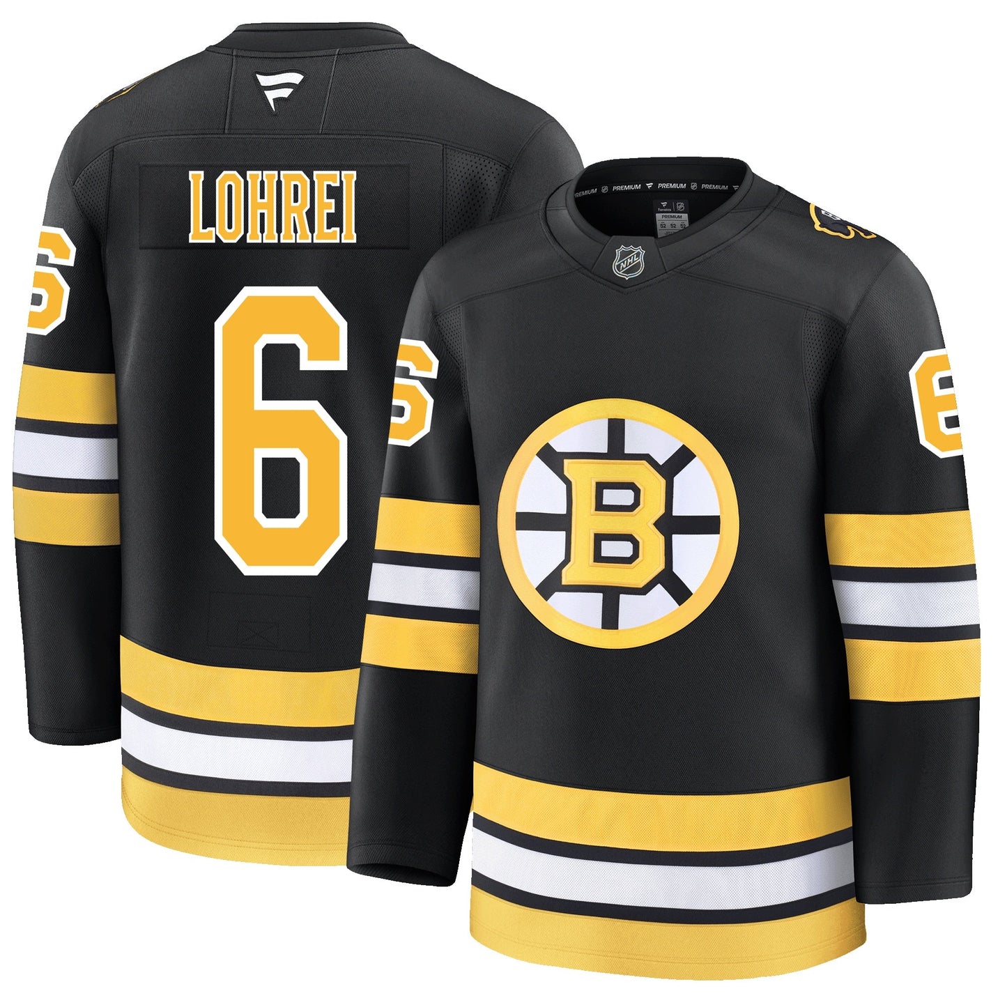 Mason Lohrei Boston Bruins Fanatics Home Premium Jersey