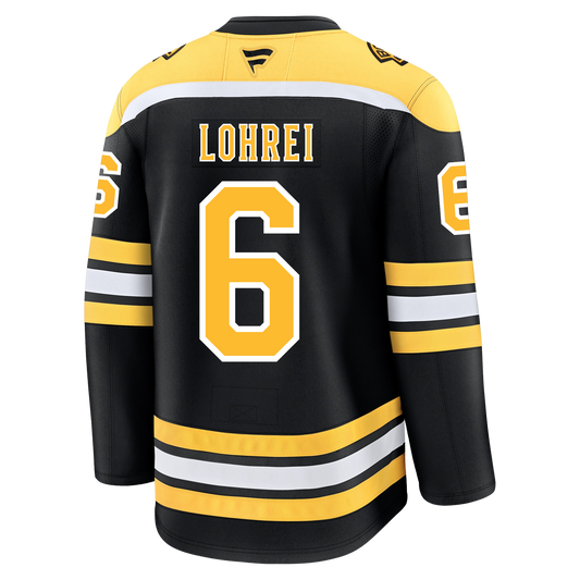 Mason Lohrei Boston Bruins Fanatics Premium Home Jersey