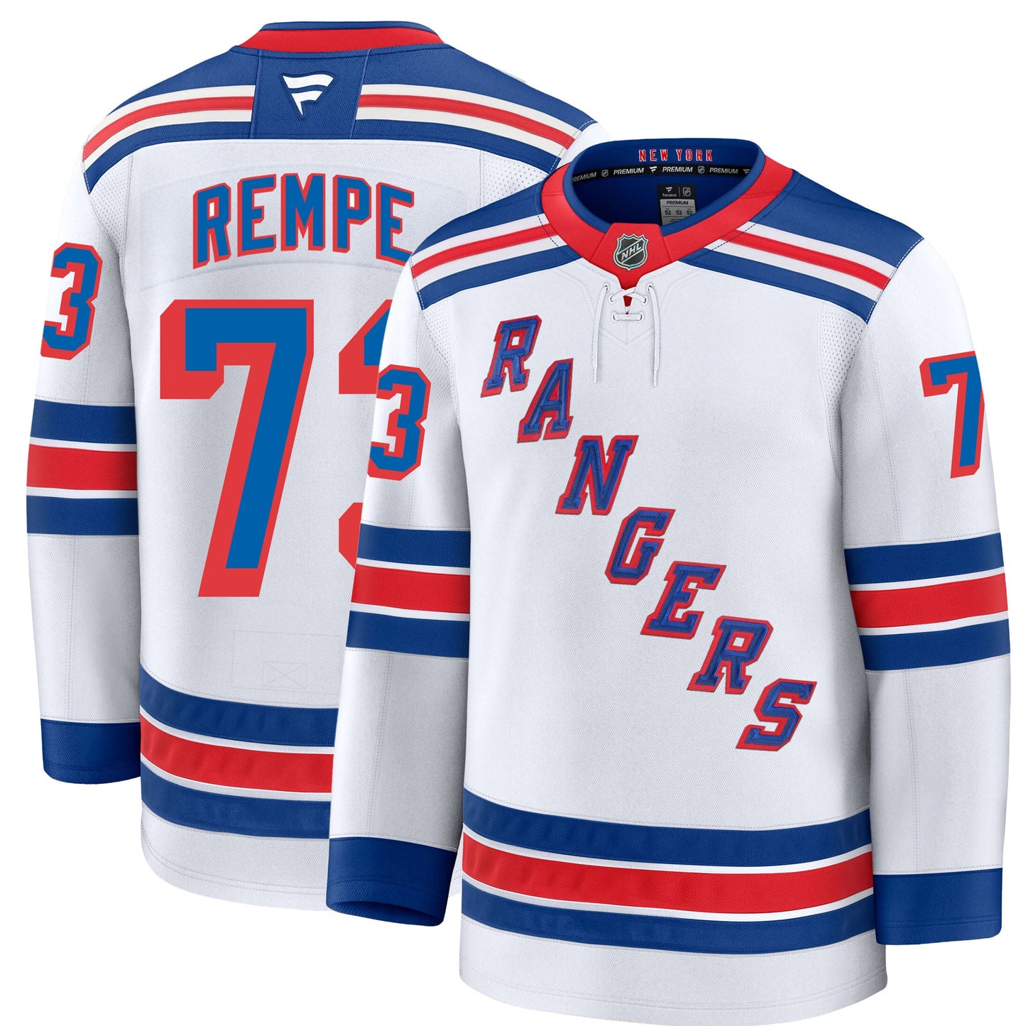 Matt Rempe New York Rangers Fanatics Premium Away Jersey