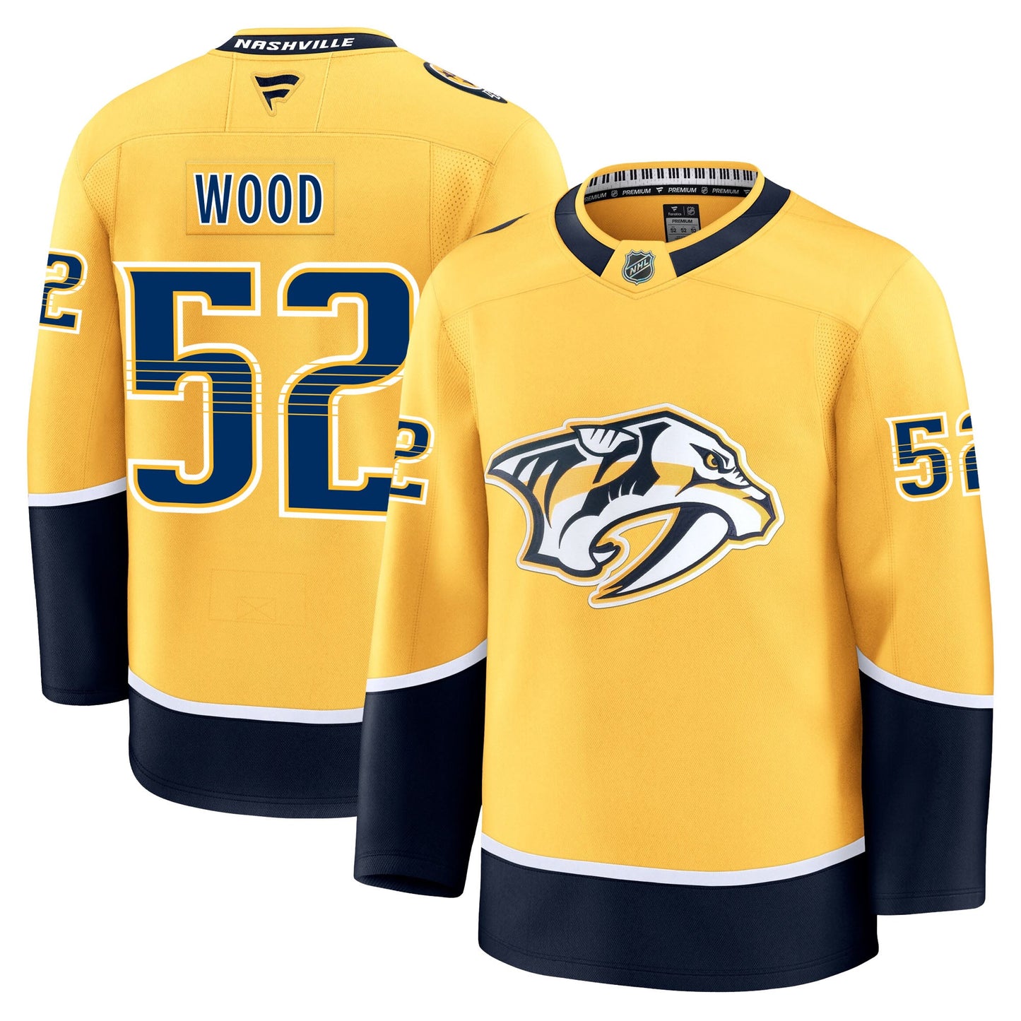 Matthew Wood Nashville Predators Fanatics Premium Home Jersey