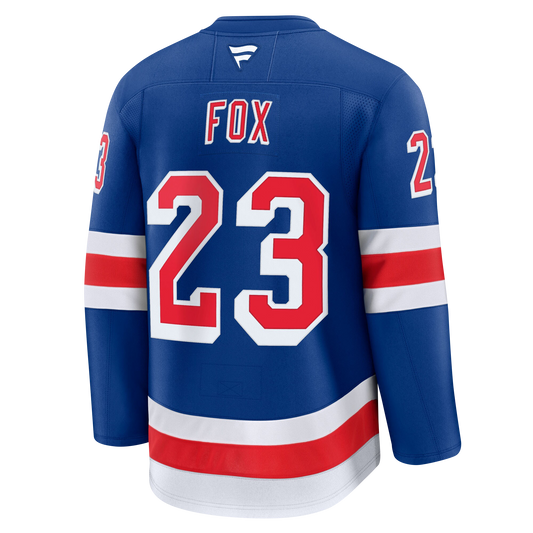 Adam Fox New York Rangers 2024 Fanatics Premium Official NHL HOME Jersey