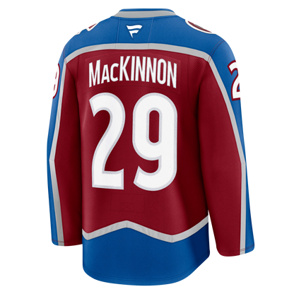 Nathan MacKinnon Colorado Avalanche 2024 Fanatics Premium Official HOME NHL Jersey