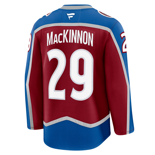 Nathan MacKinnon Colorado Avalanche 2024 Fanatics Premium Official HOME NHL Jersey