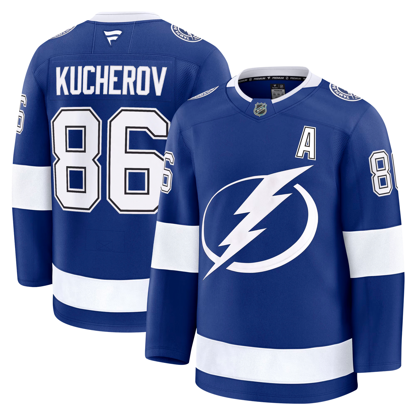 Nikita Kucherov Tampa Bay Lightning 2024 Fanatics Premium Official NHL HOME Jersey
