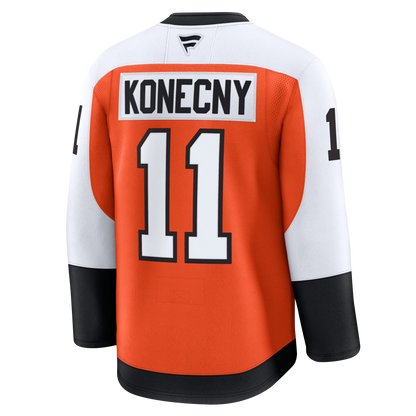 Travis Konecny Philadelphia Flyers 2024 Fanatics Premium Official NHL HOME Jersey