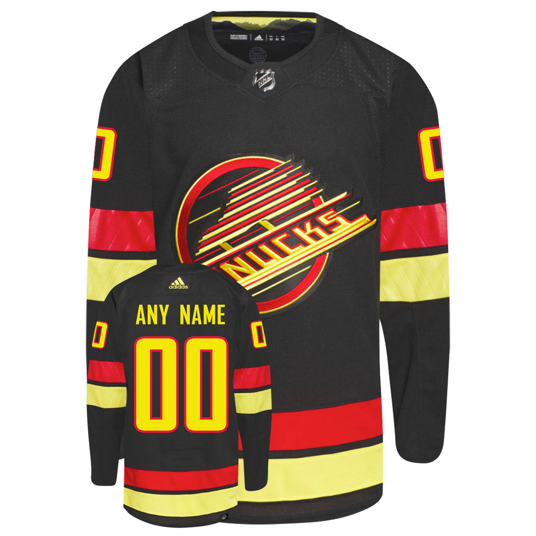 Customizable Vancouver Canucks Adidas Primegreen Authentic NHL Hockey Jersey