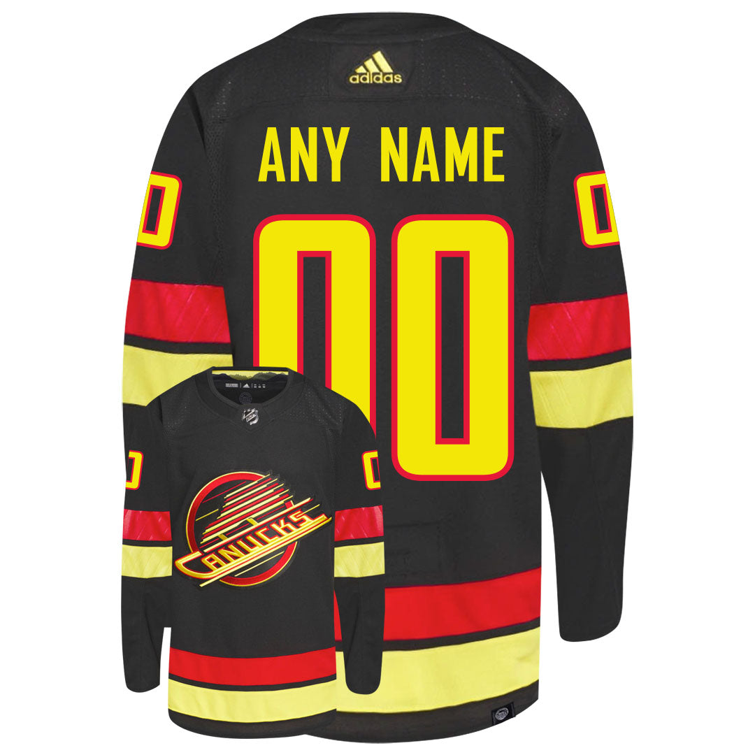 Customizable Vancouver Canucks Adidas Primegreen Authentic NHL Hockey Jersey