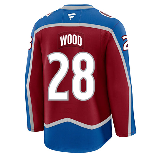 Miles Wood Colorado Avalanche Fanatics Premium Home Jersey