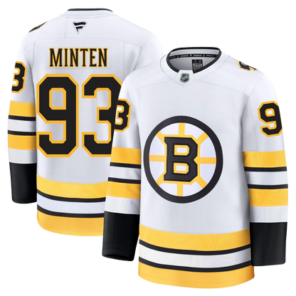 Fraser Minten Boston Bruins Fanatics Away Premium Jersey