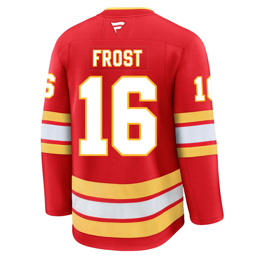 Morgan Frost Calgary Flames Fanatics Premium Home Jersey