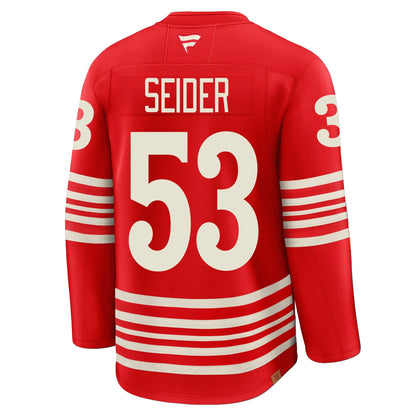 Moritz Seider Detroit Red Wings Fanatics Centennial Premium Jersey