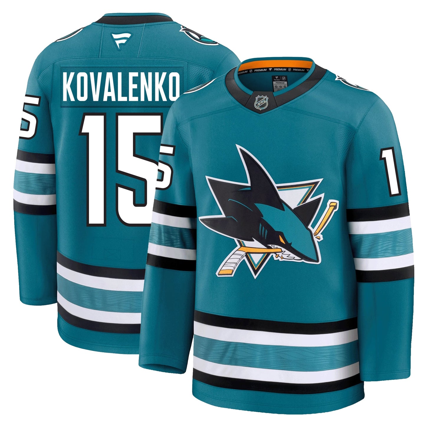 Nikolai Kovalenko San Jose Sharks Fanatics Premium Home Jersey