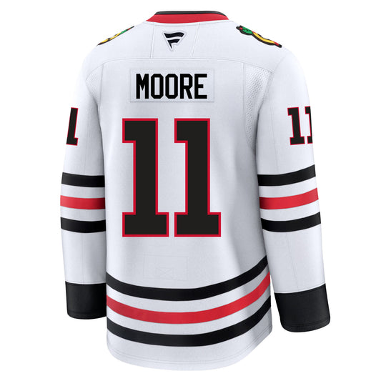 Oliver Moore Chicago Blackhawks Fanatics Premium Away Jersey