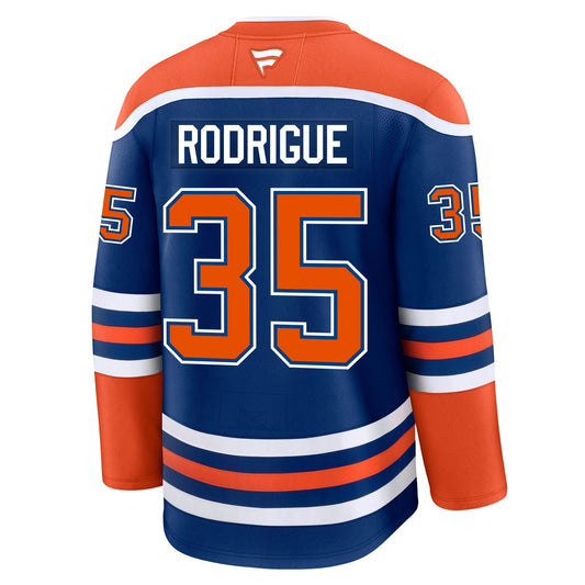 Olivier Rodrigue Edmonton Oilers Fanatics Premium Home Jersey