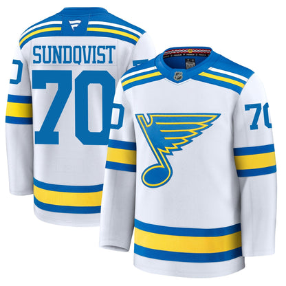 Oskar Sundqvist St Louis Blues Fanatics Away Premium Jersey