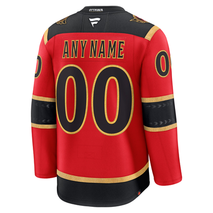 Customizable Ottawa Senators 2025 Fanatics Premium Official NHL Alternate Jersey