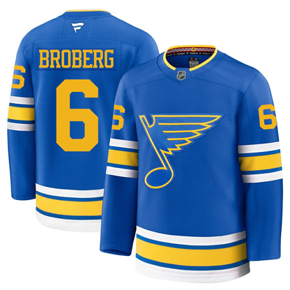 Philip Broberg St Louis Blues Fanatics Home Premium Jersey