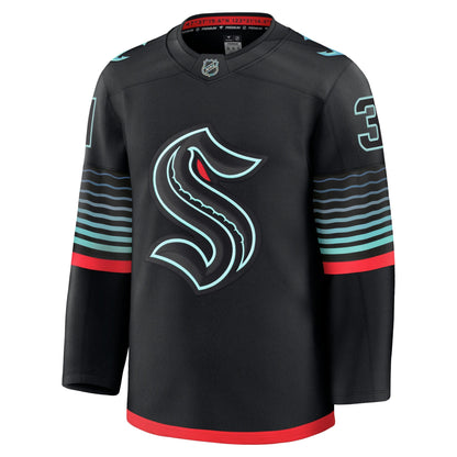 Philipp Grubauer Seattle Kraken Fanatics Alternate Premium Jersey