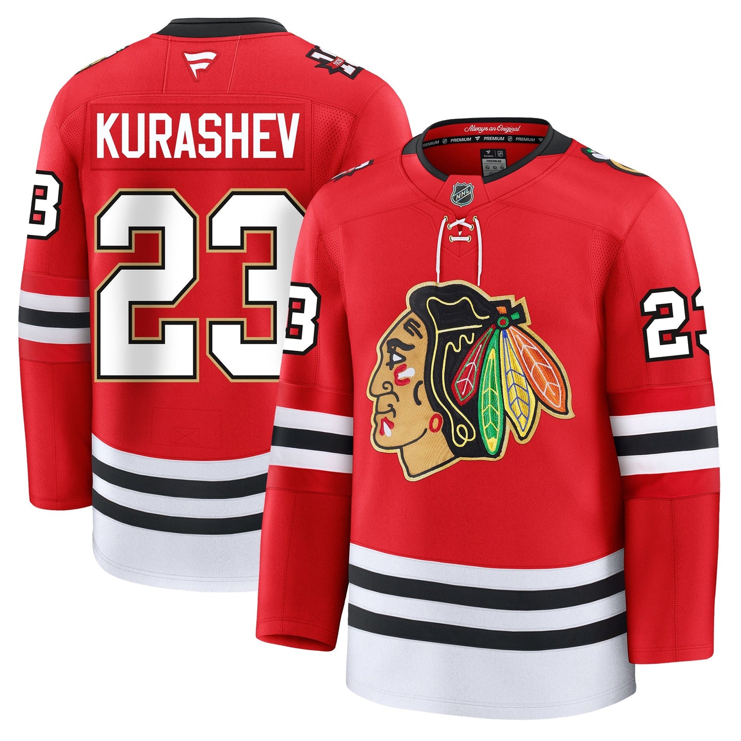 Philipp Kurashev Chicago Blackhawks Fanatics Centennial Premium Jersey