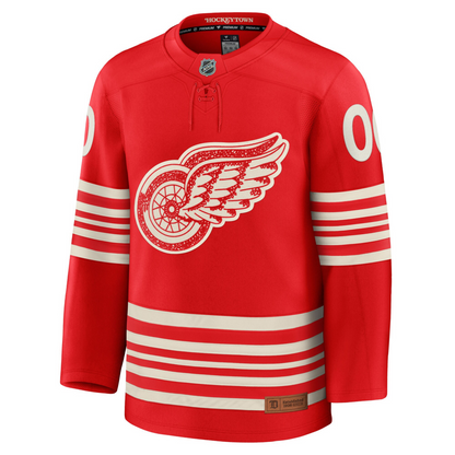 Customizable Detroit Red Wings Centennial Fanatics Premium Custom Jersey