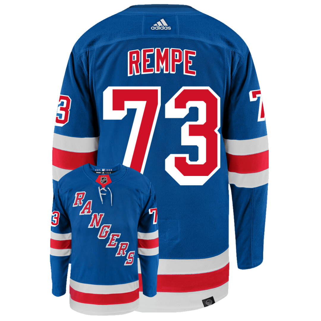 Matt Rempe New York Rangers Adidas Primegreen Authentic NHL Hockey Jersey