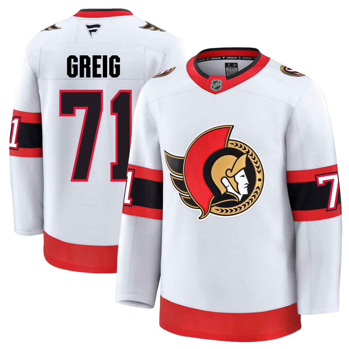 Ridly Greig Ottawa Senators Fanatics Premium Away Jersey