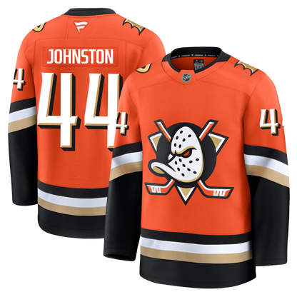 Ross Johnston Anaheim Ducks Fanatics Premium Home Jersey